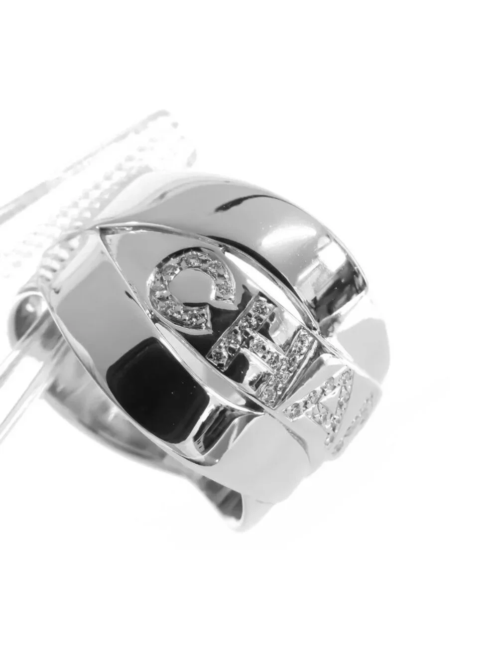Chanel Boldic Ring White Gold 18K Diamond 51